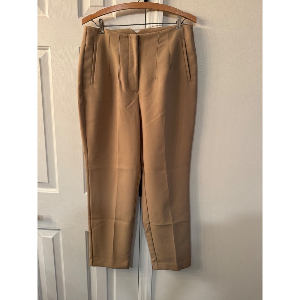 Nine‎ West Tapered Camel Tan Career Dress Pants Womens Size 10